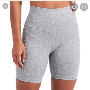 High Waisted Grey Bike Shorts Size Small by Rythm Vuori Paragon Sports
